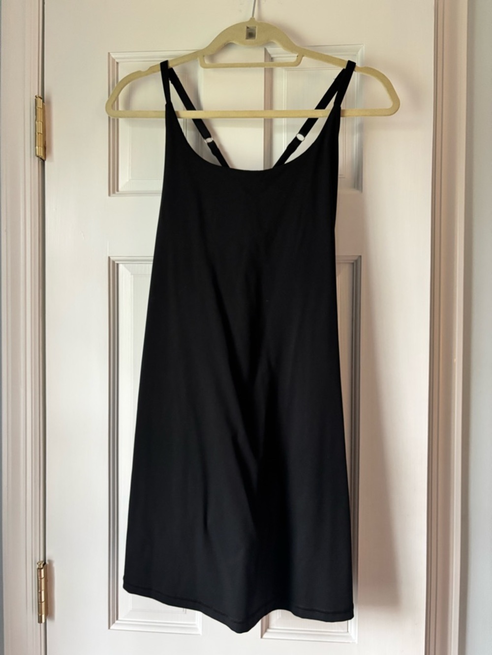 Black Athletic Dress with Thin Straps